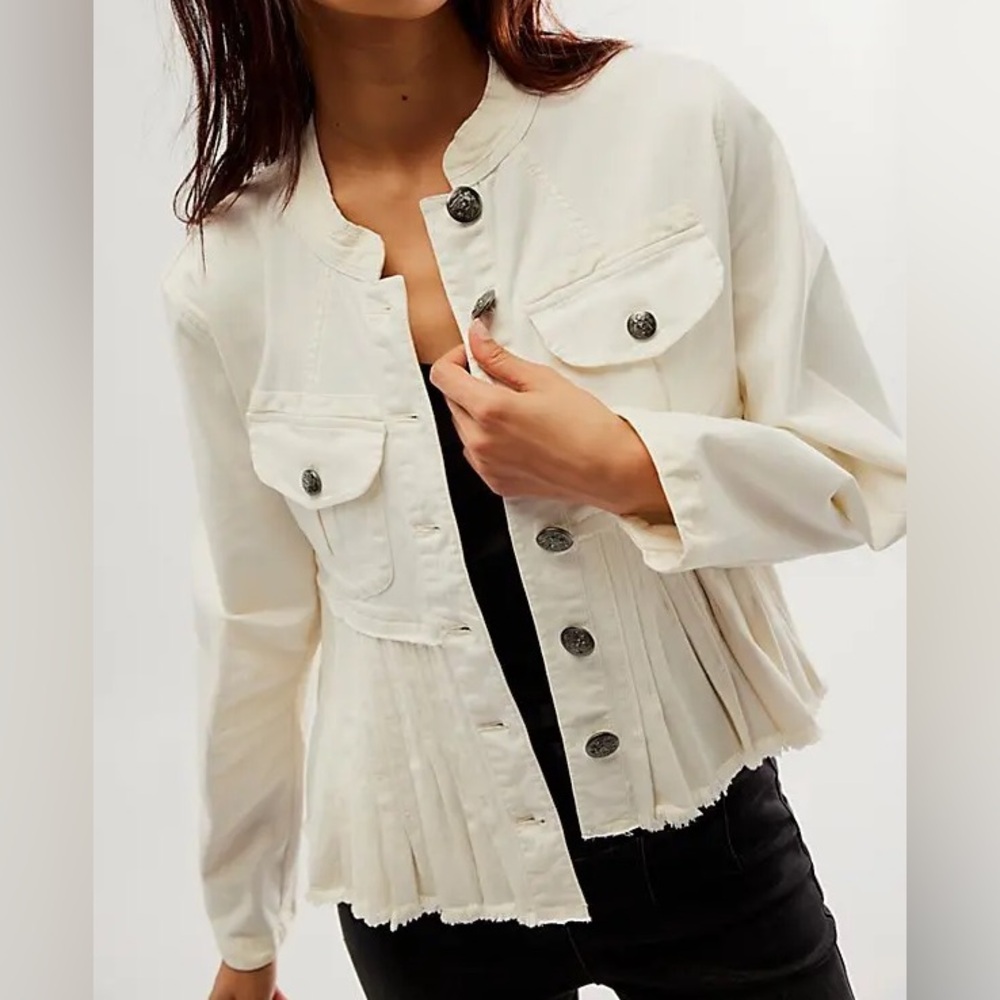 Free People Cassidy Jacket - Ivory